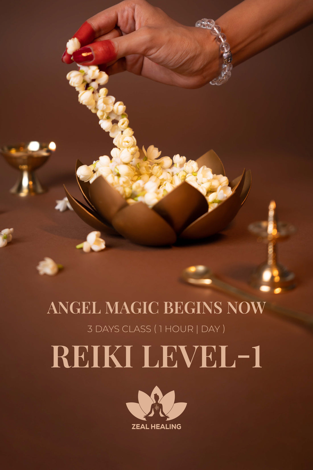 Hands hovering over a person during a Reiki healing session, channeling positive energy.