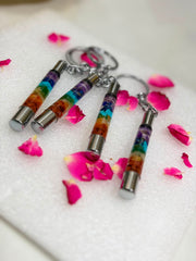7 chakra key chain | Reiki Crystal | Zeal Healing