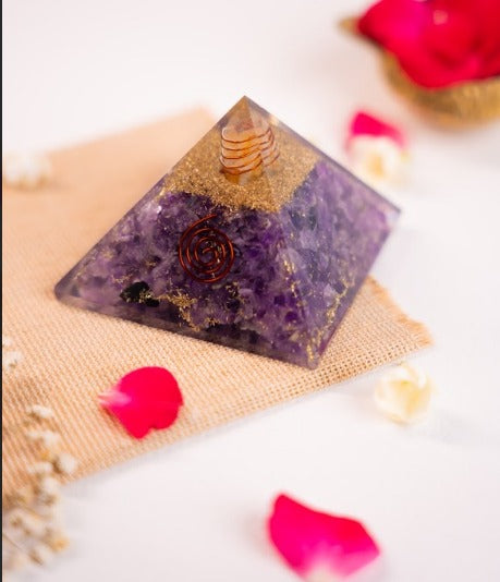 Amethyst Pyramid | Reiki Crystals | Zeal Healing