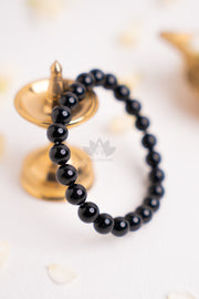 Natural Black Tourmaline stone bracelet – wards off negativity and EMF