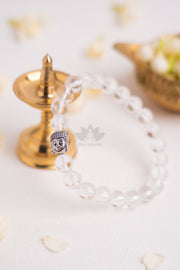 Transparent Clear Quartz bracelet – boosts energy, intention, and mental clarity