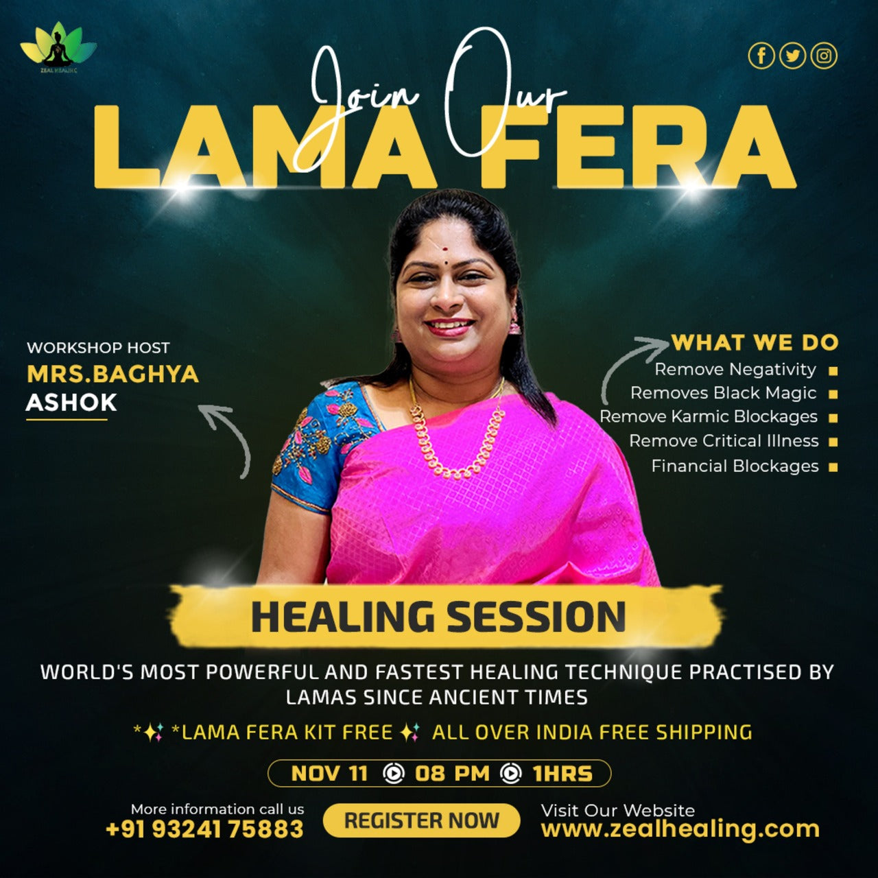 Lama fera healing Class
