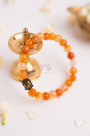 Handmade Carnelian bracelet – Reiki-energized for courage and emotional strength