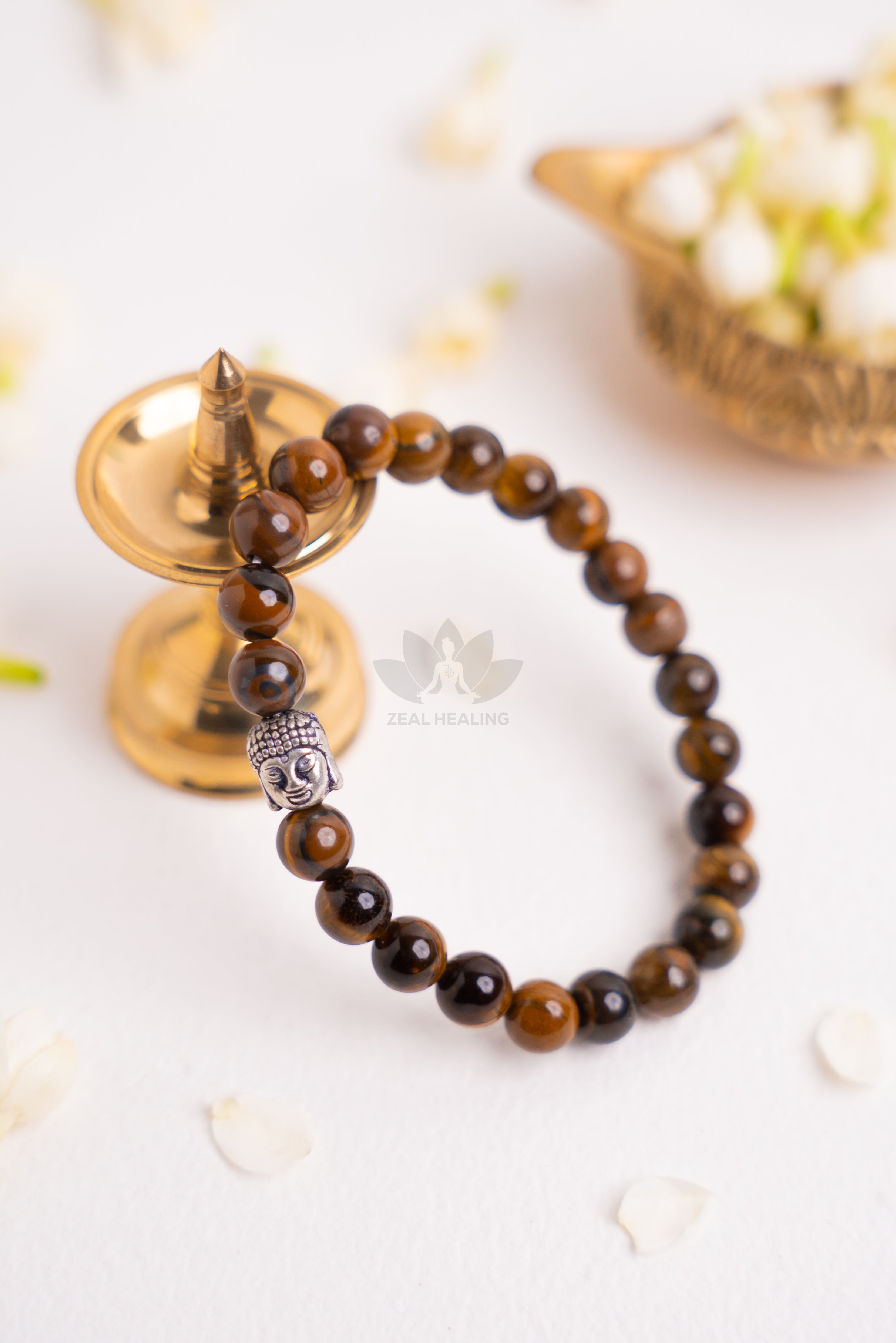 Reiki-energized Tiger's Eye bracelet – enhances decision-making and inner balance