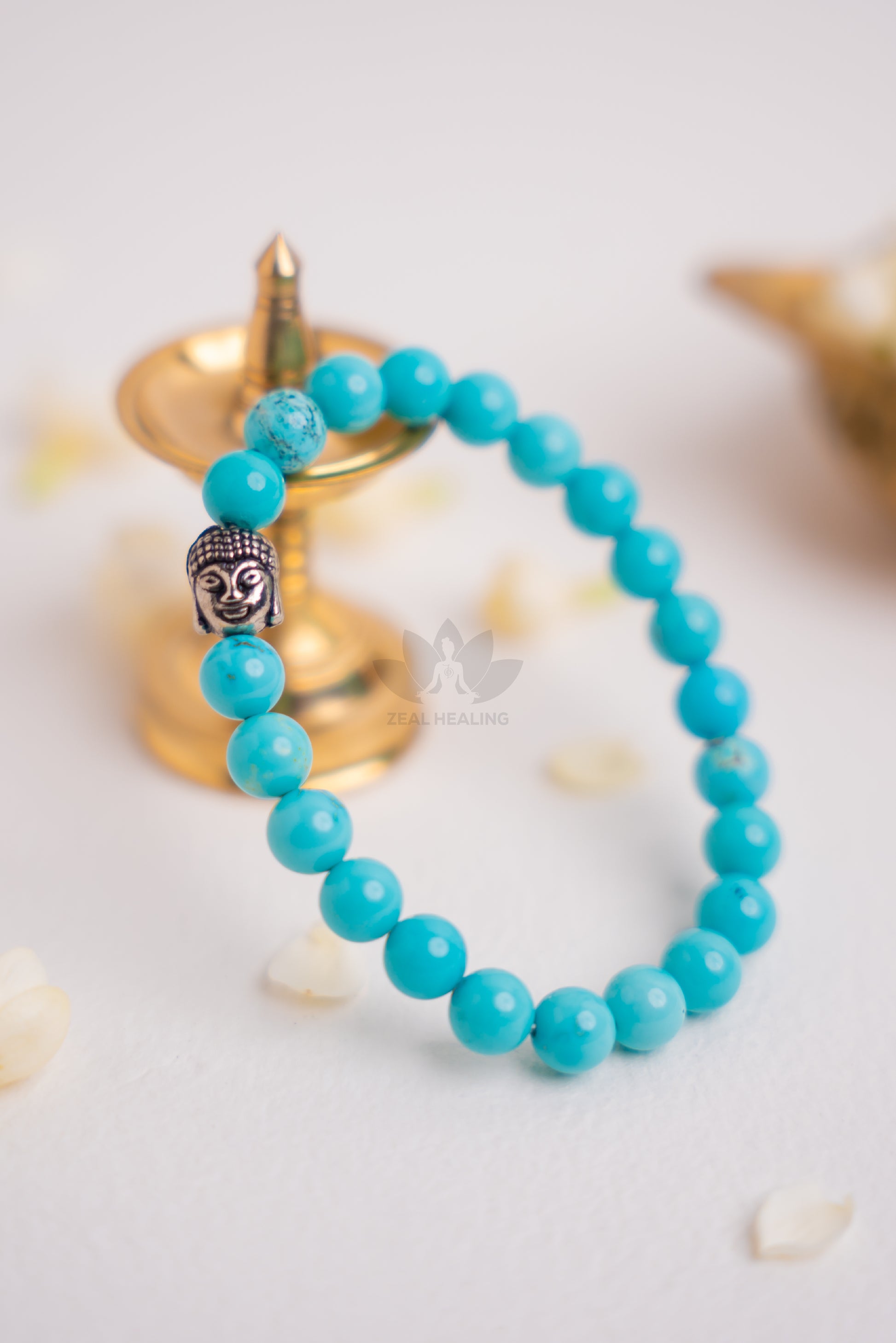 Blue Turquoise bracelet – supports emotional healing and positive energy flow