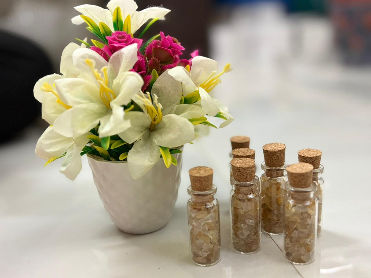 Reiki energized Citrine Mini Bottle