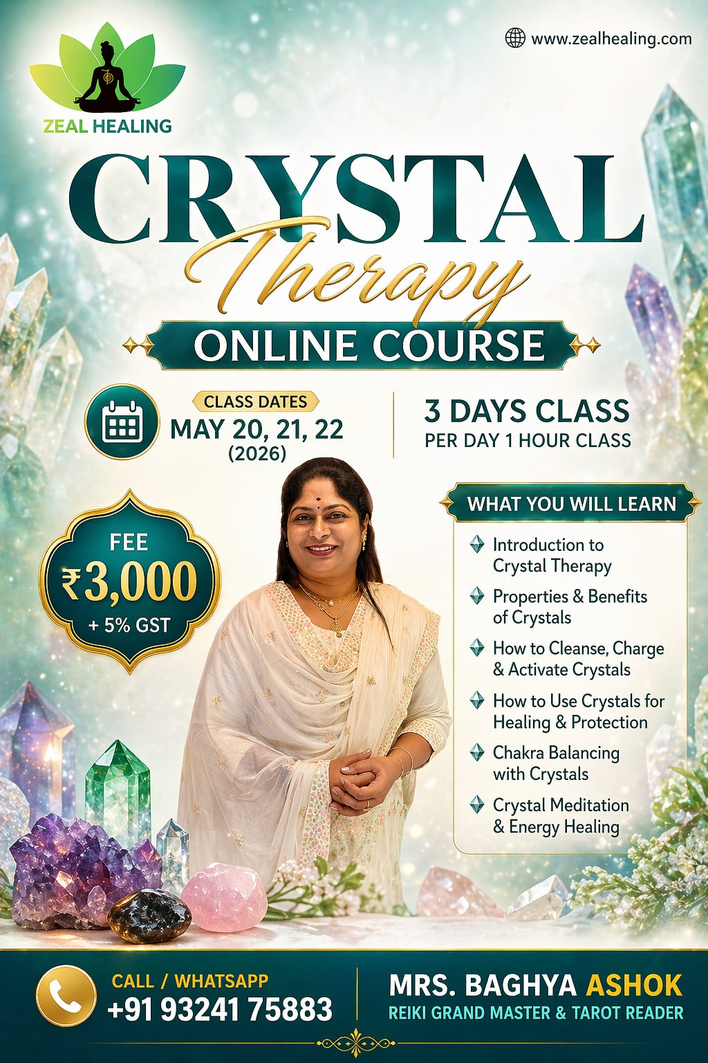 Crystal Therapy Class (Reiki)