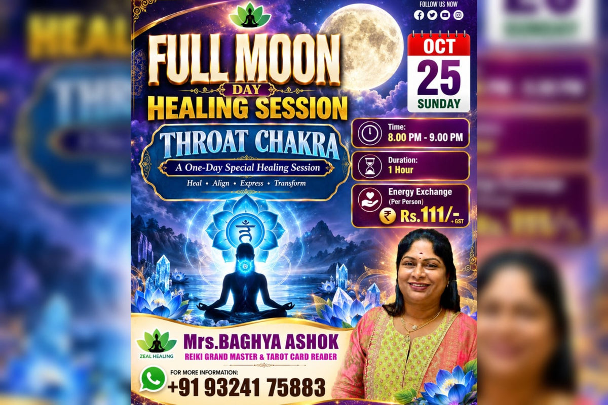THROAT  CHAKRA FULLMOON HEALING SESSION