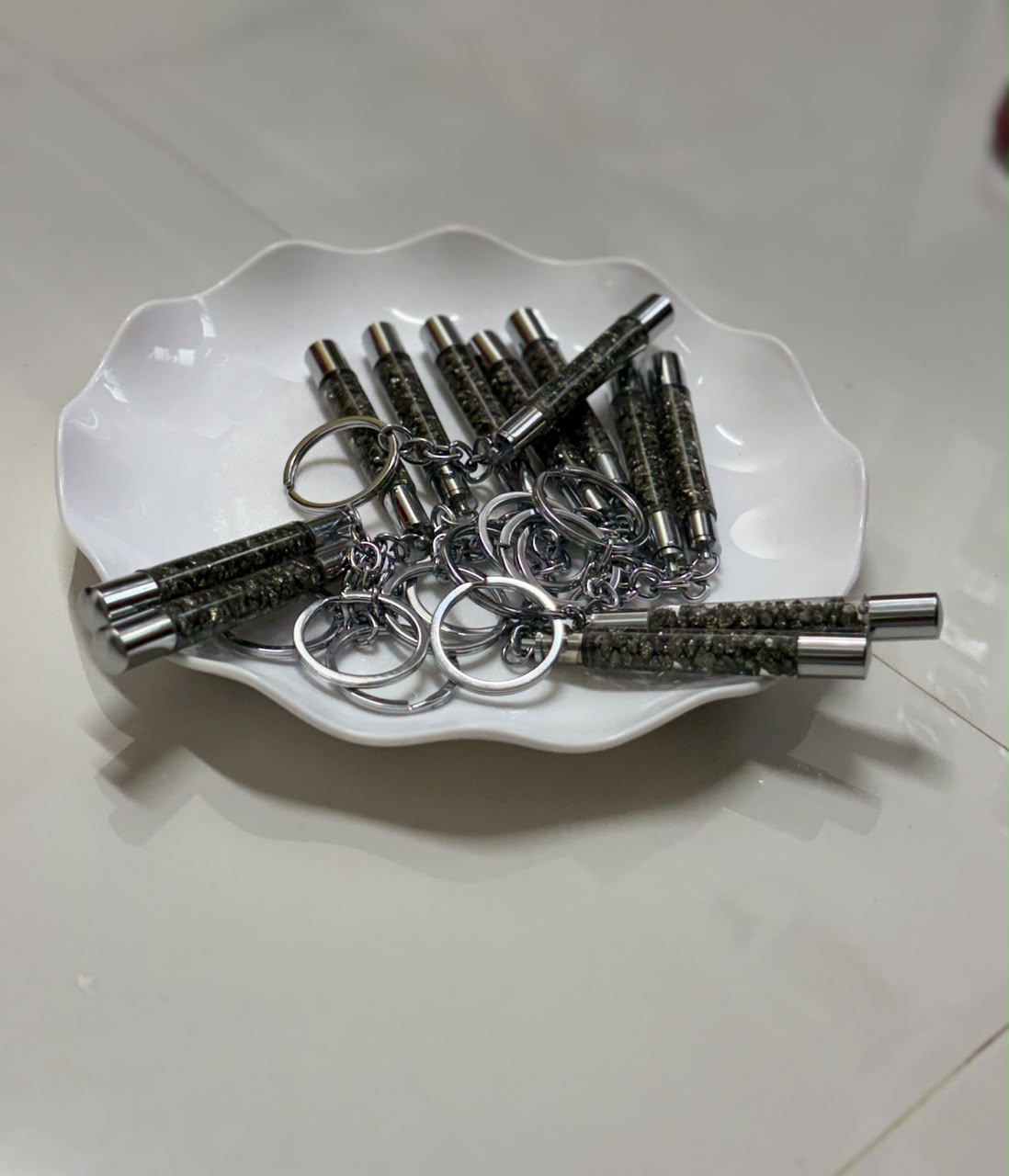 Pyrite Keychain prosperity crystal
