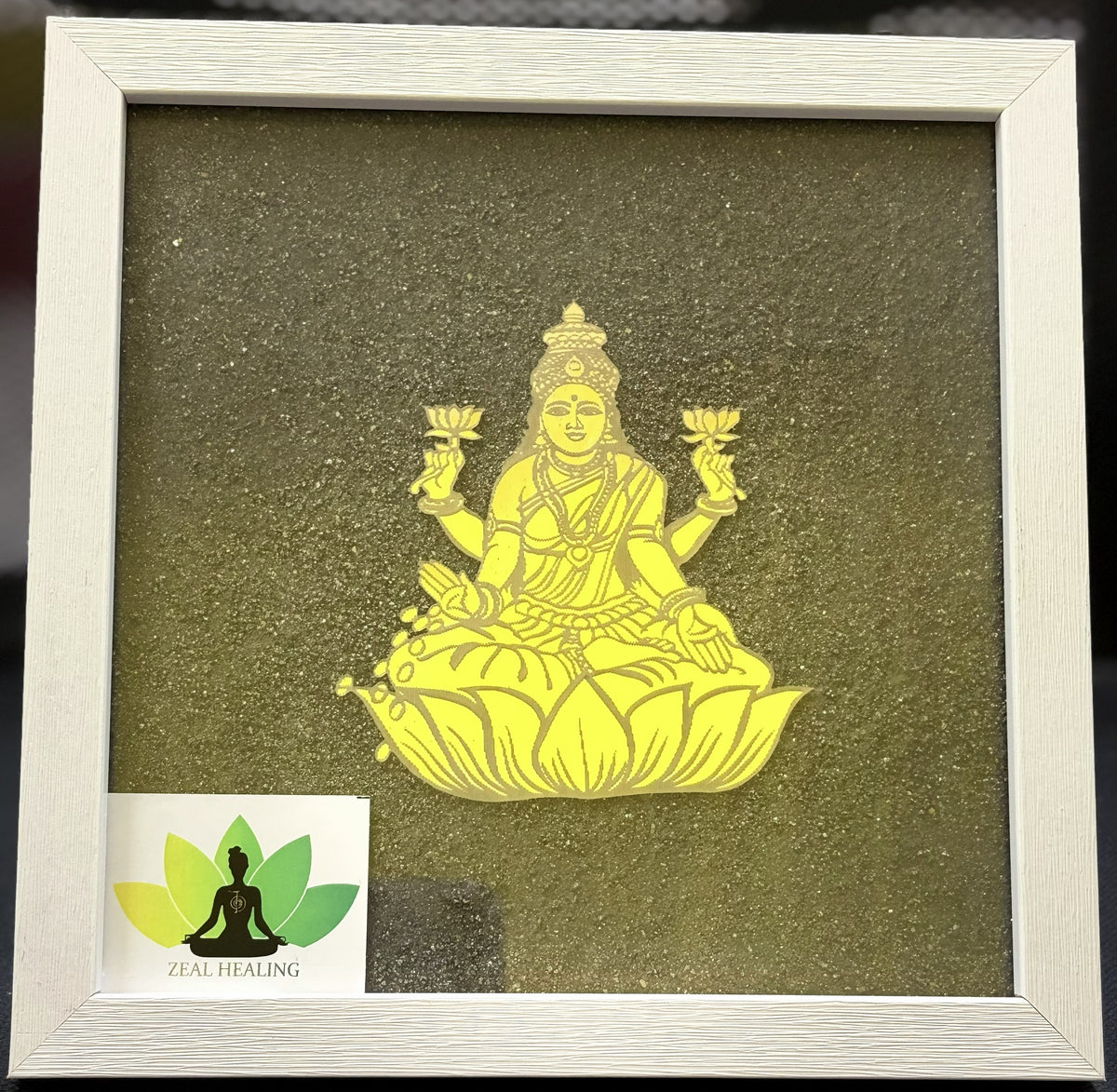 Pyrite with lakshmi frame