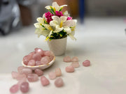 Rose quartz tumble stone| Reiki Crystal | Zeal Healing